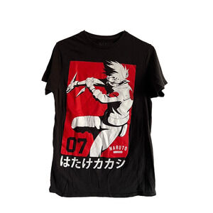 2002 Naruto Shippuden Collection T-shirt Men's Small (S) Rare Black VTG Anime